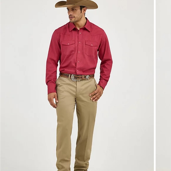 Wrangler Flat Front Relaxed Fit Men’s Pants - Picture 3 of 7